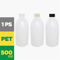 DP500백색 500ml 낱개 일반캡 플라스틱 페트병, 흰색