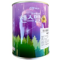 kcc 유성페인트 에나멜페인트 센스멜골드 4L 철재 목재 난간 방화문, 흑색(유광), 4000ml, 1개