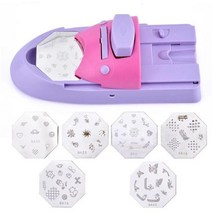 네일프린터 네일기계 네일머신 diy 3d nail art printer printing manicure machine with stamper stamp 사용자 도구 metal, 세트