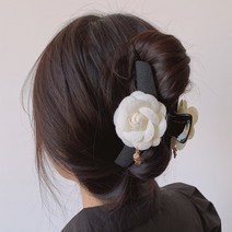 명품머리핀 넘버5 까멜리아 집게핀