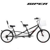 바이퍼 2인승 텐덤 자전거 보스턴2.0 24인치 시마노7단 조립별도, 보스턴2.0 24인치 블랙, 미조립+소형공구