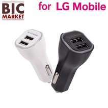 충전기 2구 차량용 For LG모바일 듀얼 USB 3.1A _ 61348EA, 블랙