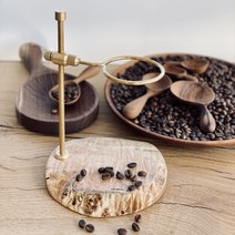 빅리프 메이플 라이브엣지 핸드드립 커피 드립스탠드 작가 수제 트립스테이션 02