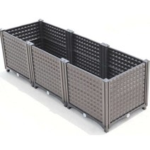 베란다 발코니 유기농 채소재배 화분 플랜트박스 텃밭, 사각형 가로80 x 세로80 x 높이38