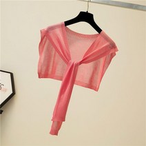 여성스카프 숄 여름 자외선 차단 칼라 어깨동무에 아이스 니트 매칭 머플러 여 숏 목보호대 얇은 태양 보호 칼라 어깨 작은 숄 실크 모든 매치 매듭 스카프 여성용 짧은 목 섹