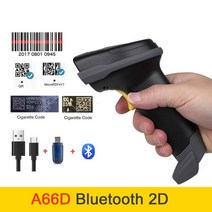 바코드 무선 스캐너 블루투스 QR 코드 2D 리더 베이스 포함, 3.A66D Bluetooth 2D