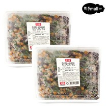 [희주몰] 반당적 삼색콩 750g 적강낭콩 병아리콩 완두콩, 2개