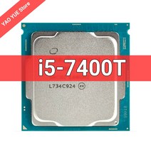 중고 I57400T i5 7400T 2.4GHz 쿼드 코어 쿼드 스레드 CPU 프로세서 6M 35W LGA 1151