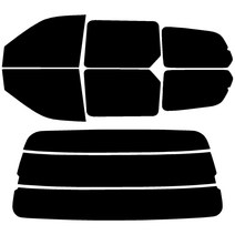 로톰 카니발 측후면 썬팅필름 DIY 셀프 열차단 썬팅지, 카니발1 (98-01), RTF-7S 15 (중간), 기아