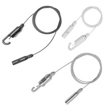 와이어액자걸이 피스형 1M 액자 고정그림걸이 사진걸이 천장고리 후크 옷걸이 3가지색상, 와이어줄4345 크롬(1개)