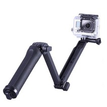 [washodo] 셀카 스틱 3-Way 조절 가능 Gopro Hero 1 2 3 3+ 4 xiaoyi SJCAM 등 카메라 대응 접이식 셀카 스틱 연장 폴 고프로용 액세서리 [517-0047-02]