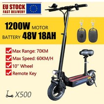 전기 스쿠터 6000W 100 km/h 고속 trotinette lectrique 13 인치 오프로드 타이어 전자 접이식 60V 30AH 배터리, 08 18AH1200W48V