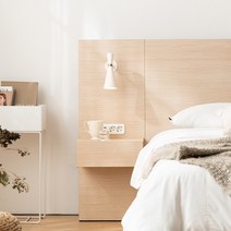 [2만원 즉시할인][스칸디아]스테이 호텔 수납침대 LED 협탁, 애쉬