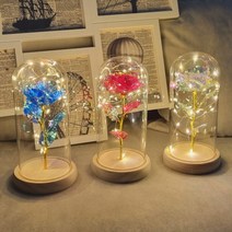 [오늘의픽] 장미 무드등 커플선물 무선 이색무드등, 크리스탈장미