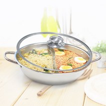 반반냄비 + 뚜껑 세트 / 훠궈 마라탕 나눔 전골 밀푀유나베 샤브샤브