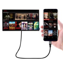 피치몰 C타입 TO HDMI 넷플릭스 미러링 케이블 UHD 4K, 3M