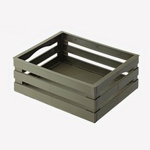 시모야마 직사각 수납박스, 올리브그린
