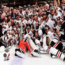 NHL Chicago Blackhawks 2013 Stanley Cup Championship Team Celebration Photo 16x20, 1
