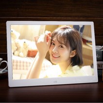디지털액자 전자앨범 스마트액자 휴대폰 전자 광고 15인치 8인치 사진 영상 모니터 7인치, WHITE_AU 플러그