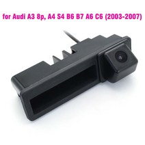 어라운드뷰 후방 사이드 카메라 자동차 트렁크 핸들 카메라 아우디 A3 S3 8P 2003 2013 A4 S4 B6 B7 A6 C6, 한개옵션0
