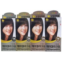 예향 헤어칼라크림 오징어 먹물(흑색 진한갈색 자연갈색 밝은갈색 택1), 상세페이지 참조4, 1N 흑색