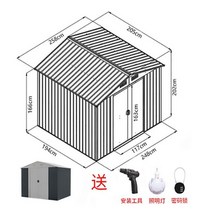조립식창고 농막 야외 간이 소형 대형 보관함 공구 수납장 야외보관함, 헤링본 탑 2x2.5