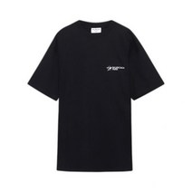 [명품]BALENCIAGA 발렌시아가 TKV 로고 자수 반팔 티셔츠 TMG498 845 1 672584219