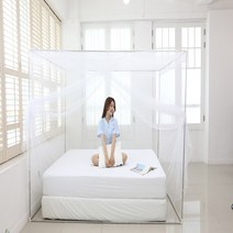 자미코코 폴대형 침대매트리스 모기장 - 폴대포함, 대형(퀸), 1개