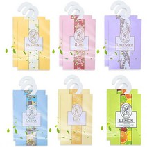 Anyangjia 407940 향기 주머니 12개의 서랍 방향제 옷장 욕실 자동차6가지 향, 6 scents