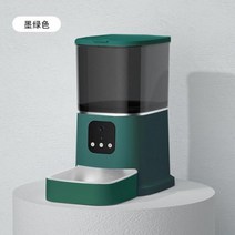 애완동물 자동급식기 카메라 피더 자동 애완 동물 스마트 음성 레코더 앱 제어 타이머 와이파이 그릇과 고양이 개밥 디스펜서, 없음, Green+Camera