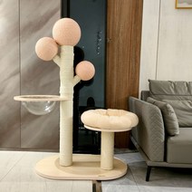 Antique 캣타워 켓타워 고양이 타워 나무 하우스 캣폴 대형 스크래쳐 기둥, M