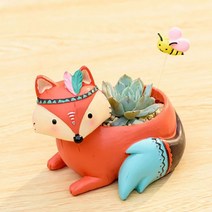 ROOGO 루고 화분 동물의 숲 파티 여우