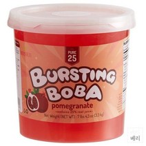 Bossen Pure25 Pomegranate Bursting Boba 보센 버스팅 팝핑 보바 석류 토핑 3.3kg, 1개