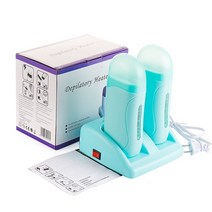 전기 듀얼 왁스 히터 제 모기 롤온 카트리지 탈모 파라핀 왁스 히터 바디 헤어 제거 기계 왁스 가열 신속하게, UK Plug Green