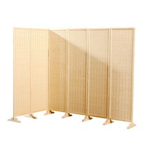 라탄 짜임 원목 파티션 인테리어 가벽 만들기, 200X50cm(3단)