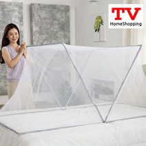 [BNP]1초 모기장 접이식 접는 폴딩 해충퇴치 방충 침대 거실 사각 모기장텐트 네모착착, 싱글