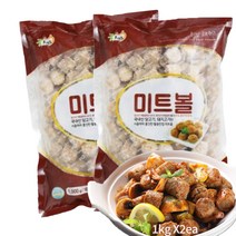 국내산 닭고기를 베이스로 만든 담백한 미트볼 1kg 2개, 단품