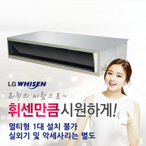 [LG전자] 휘센 천장형 시스템에어컨 저정압 매립덕트 RNW0400L2S (10평형) 냉난방기