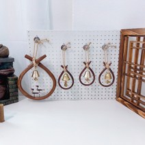 황소 코뚜레 황동 풍경 문종 청동 주물 자석 장식 풍수 인테리어 소품 디자인 아이디어 상품, 금동복주머니