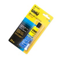 토탈하우스 독일 UHU 우후 플라스틱 전용 접착제 33ml (902218), 1개