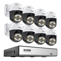 PTZ PoE CCTV 보안 카메라 시스템 AI 얼굴 사람 차량 감지 4K 8CH 확장 16CH NVR 5MP, 04 5MP 8PCS Cameras_01 없음