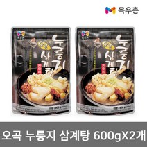 목우촌 누룽지 오곡 삼계탕 600g x 2개 초복 닭죽 즉석 여름 보양식 닭 백숙, 1개