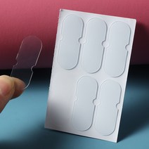 뒤꿈치 부착 방마발 하이힐 발뒤꿈치 부착 구두 방마모 부착 발뒤꿈치 스텔스 미끄럼 방지 발뒤꿈치 부착, 기본 스티커 (1매 6팩)