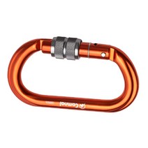25KN 헤비 듀티 Carabiner Screwgate 암벽 등반 비계 Arborist Caving 내림차순, 06 Orange Screwgate