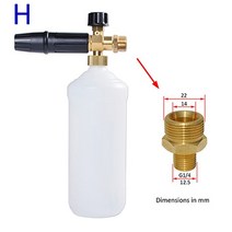 차량용 캠핑 냉장고 이동식 고압 비누 거품 눈 랜스 대포 총 노즐 자동차 청소 세척 발생기 Karcher 세탁기, 01 1-4 Quick Connector