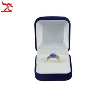 웨딩 파티 생일 반지 보석 주최자 보관 선물 포장 상자 소매 4 색 사용 가능 차단 보석 상자, 푸른