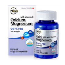 엔플러스 칼슘 마그네슘 비타민D, 90정, 117g, 1병