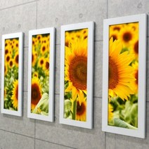 아트박스/꾸밈 cw281-해바라기풍경여행_디자인액자, 1타입-푸른하늘아래해바라기