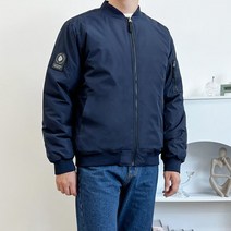 남성 패딩 항공점퍼 네이비 1P 블루종 커플 아우터 겨울 가을 외투 남자