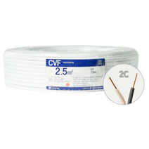 로맥스 전선 CVF 2.5SQ 2C 2.5mm 2P M단위 재단 케이블 전기선 비닐외장케이블